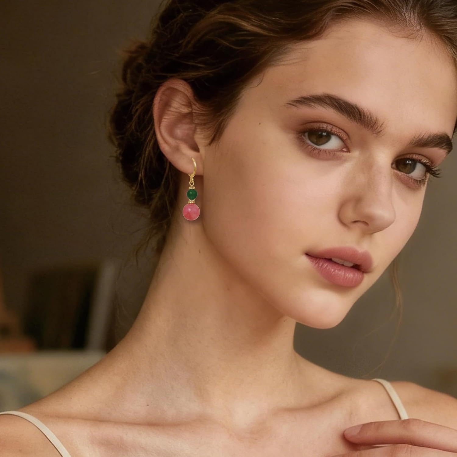 Broadway Inspired Witch Earrings Pink and Green Earrings Women Changed for Good Pink Goes Good with Green Merch Jewelry - Image 2