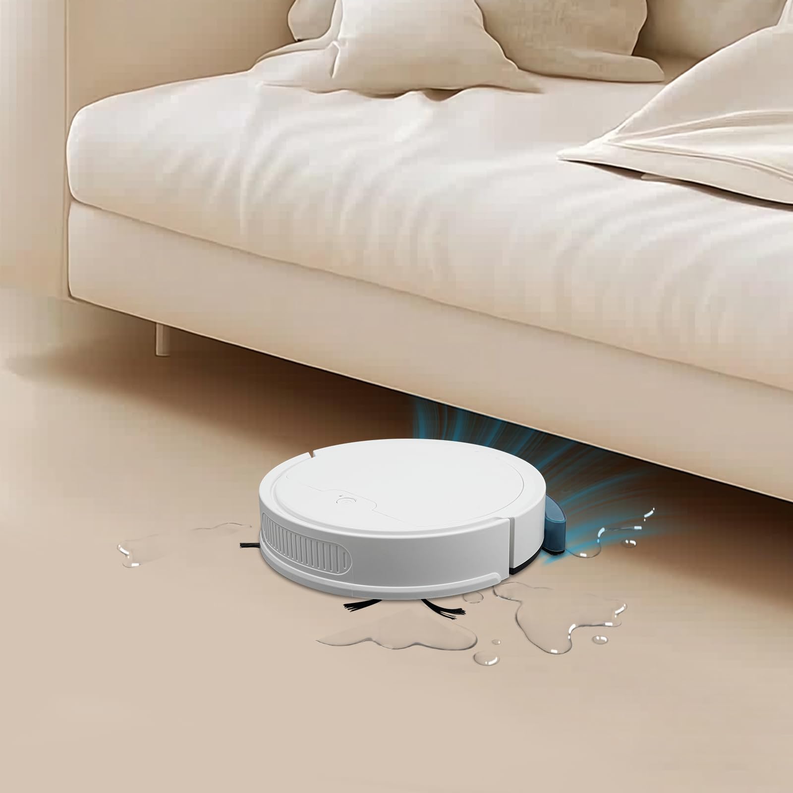 Balayeuse 3 en 1 avec fonction d'essuyage ABS automatique