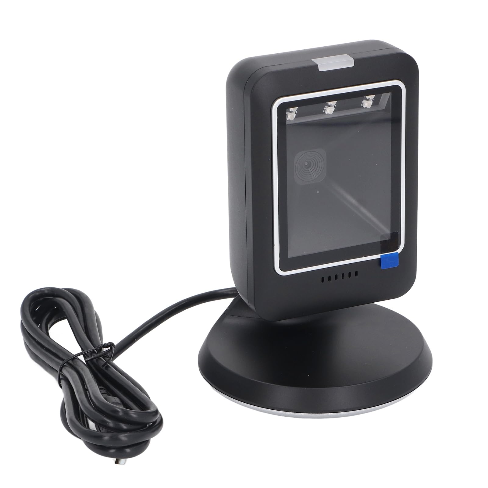 Scanner de Codes-Barres de Bureau 2D – Lecteur de Codes-Barres omnidirectionnel Mains Libres avec détection Automatique – Compatible avec Linux et OS X – Interface Filaire USB