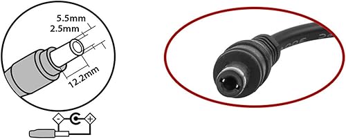 Miniatura 3 de Kastar Adaptador de CA, fuente de alimentación LCD 12V 5A 60W para Benq Monitor LCD FP2081 FP450 FP547 FP553 FP557 FP563 FP567 FP581 FP581 FP591