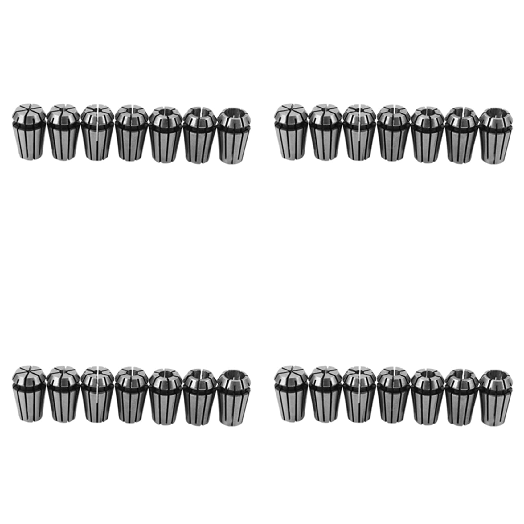 Jnchdghwa Silver Gray 28Pcs 1-7Mm Er11 Spring Collet For Cnc Workholding Engraving & Milling Lathe Tool