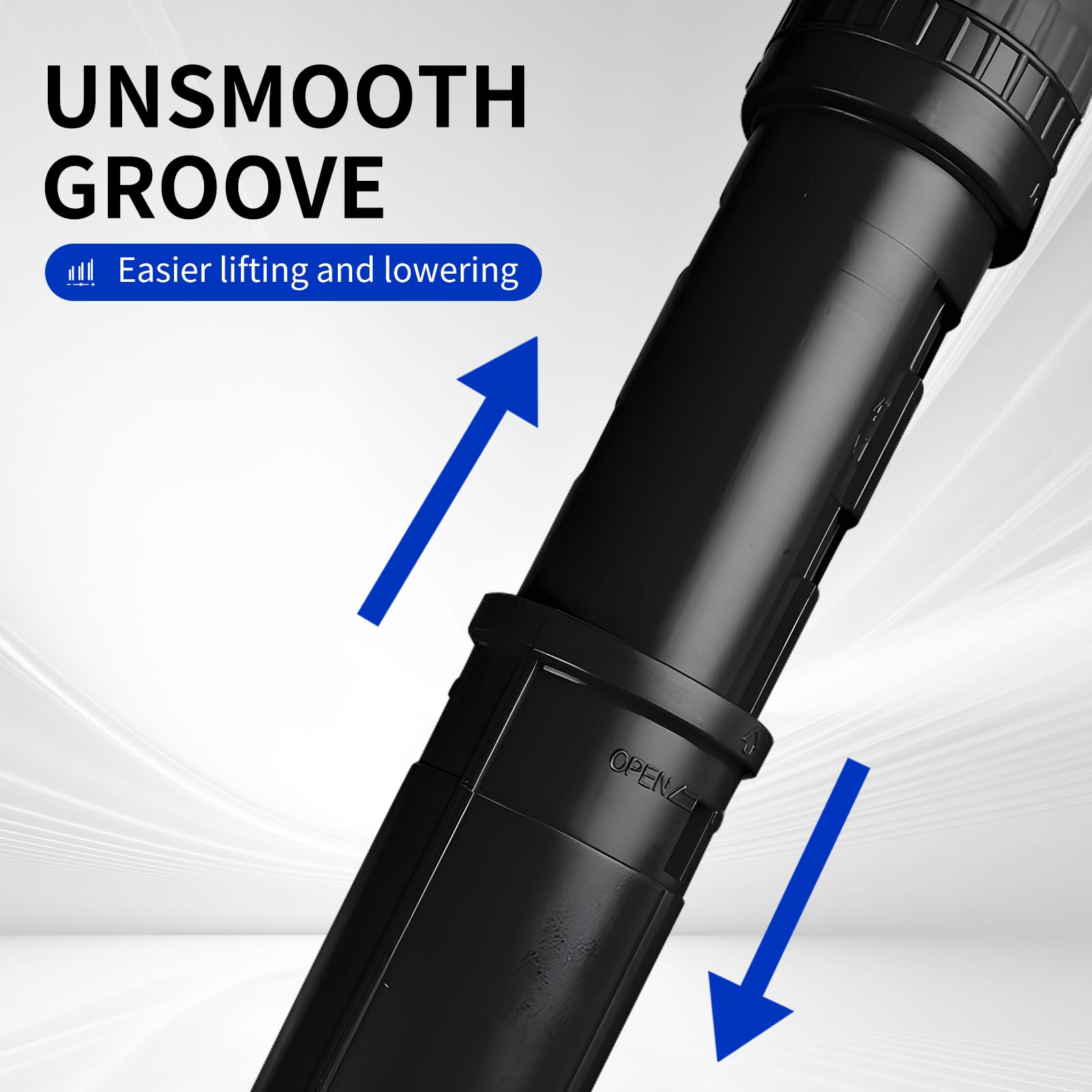 3 Piece Drawing Tube Blueprint Case, Length Adjustable 17.3‘ - 29.7’, Poster Tube with Shoulder StrapRetractable Art Plastic TubeBlack Storage Tube, Waterproof and Lightproof