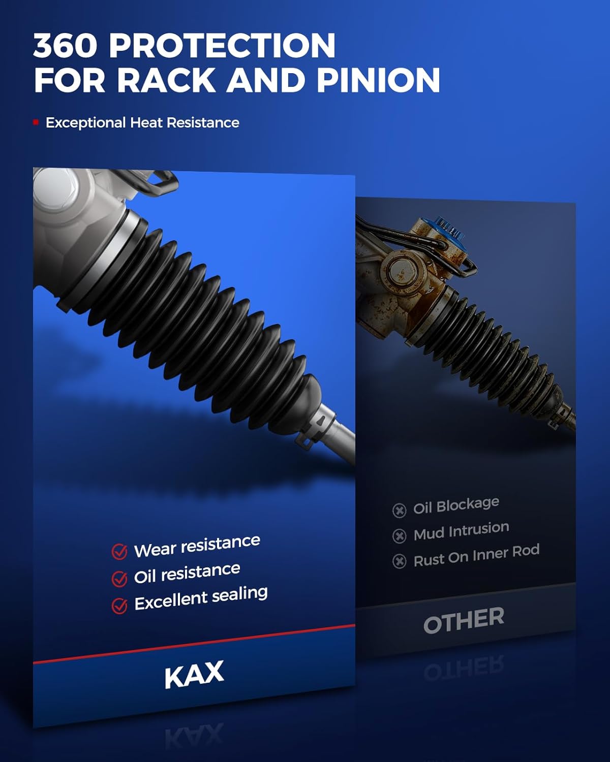 KAX Hydraulic Power Steering Rack and Pinion Compatible with Nissan Maxima 2009 2010 2011 2012 2013 2014 without Electronic Variable Orifice (EVO) Models Replace - 263083