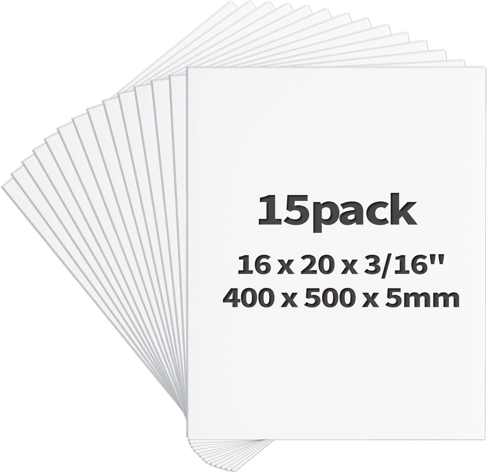 Elmer's Foam Board MultiPack, 16 x 20 Inches, 3/16 Inch