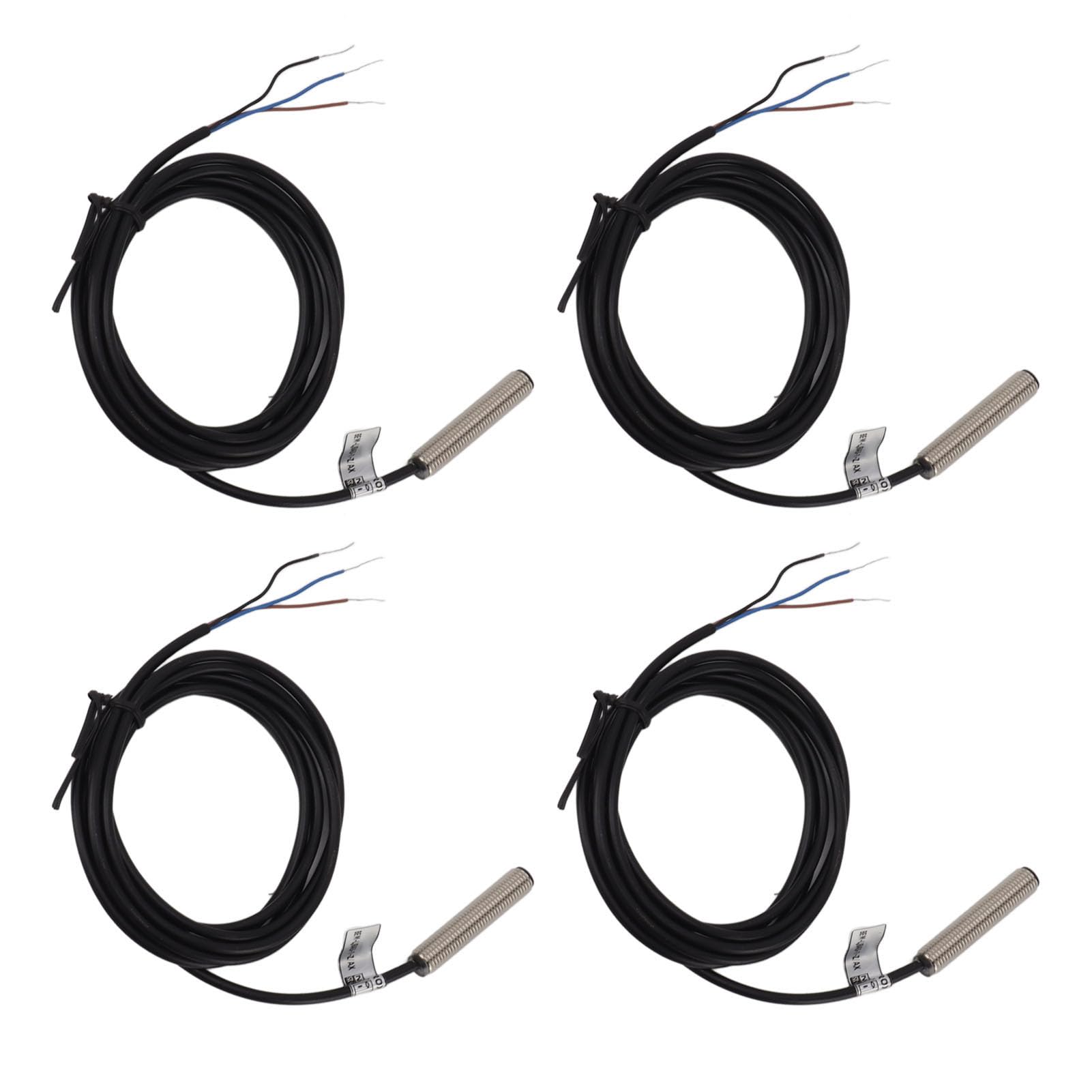 4 Set Proximity Sensor Switch 8mm Flat Head Metal Case NPN DC 3 Wire Normally Closed Proximity Sensor Inductive Switch