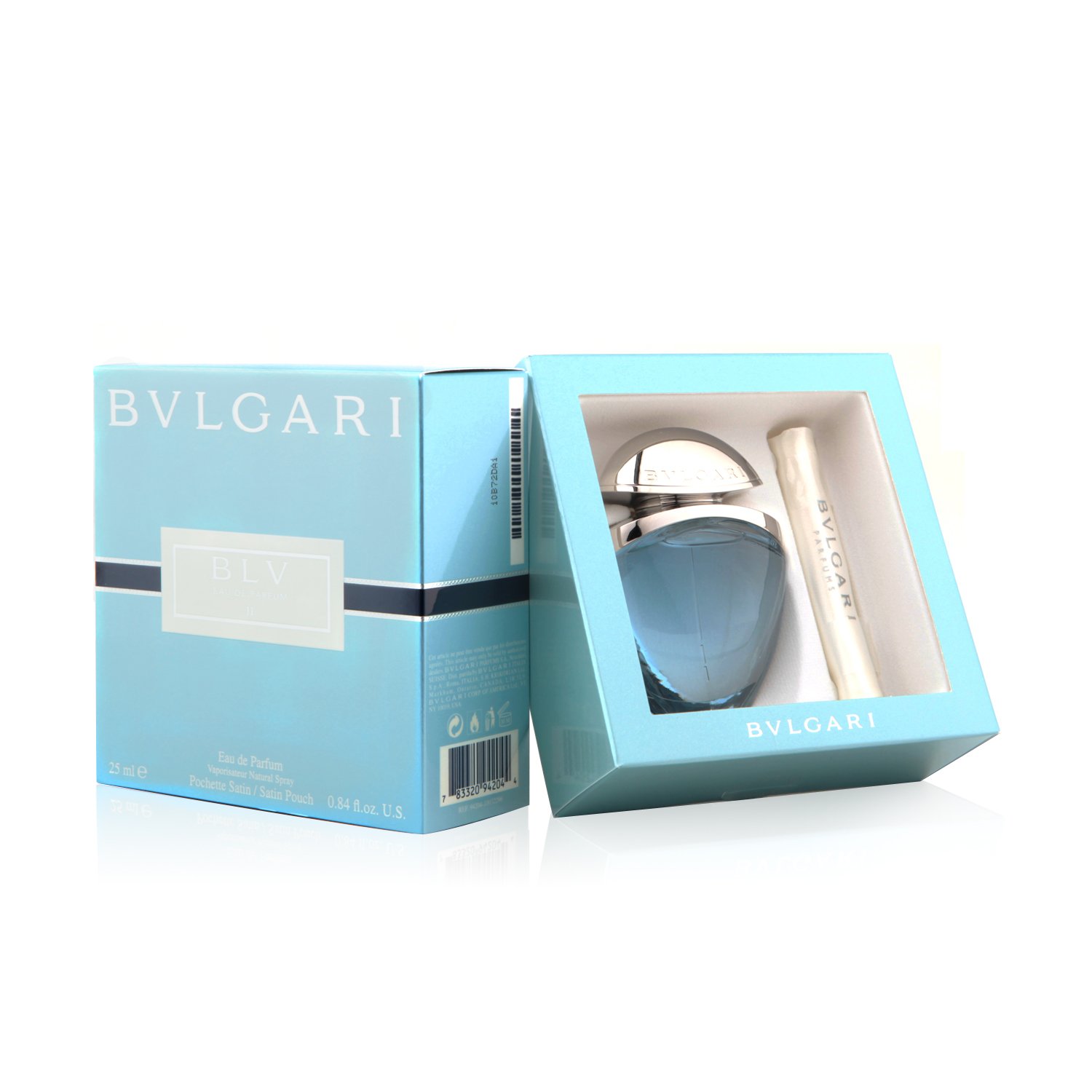 Bvlgari BLV II Eau De Parfum Spray for Women with Satin Pouch, 0.84 Fluid Ounce