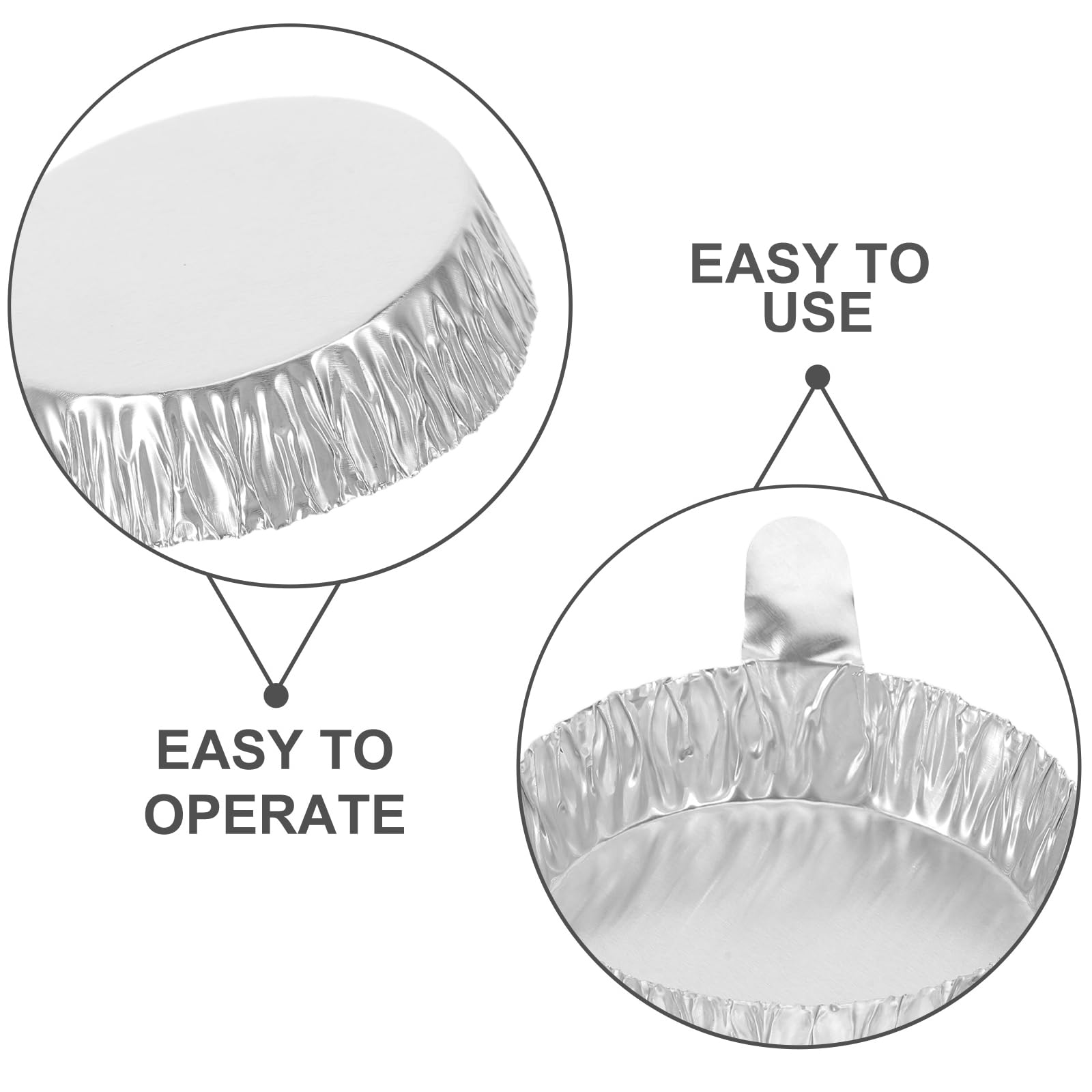 Lot de 100 Coupelles D'échantillon en Aluminium Rond de 42ml, Résistantes à Haute Température, Portables, pour Usage en Laboratoire