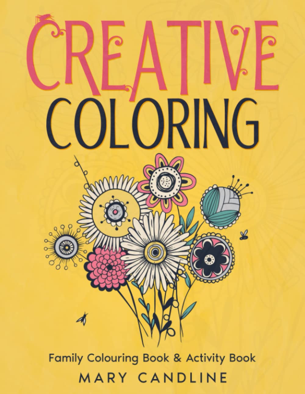 Livre coloriage Creative Coloring cahier activité grand format pour dessin ludique en famille