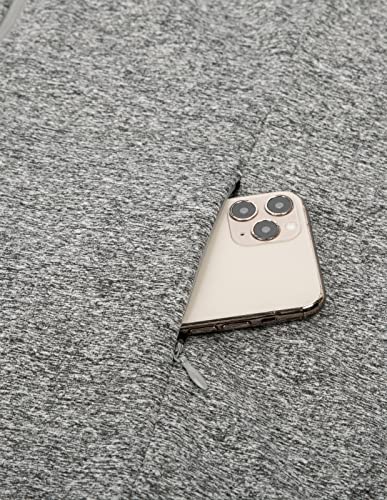 Hanna Nikole Women Full Zip Lightweight Casual Athletic Jacket Plus Size With Zip Pockets Grey 1X #TOP4