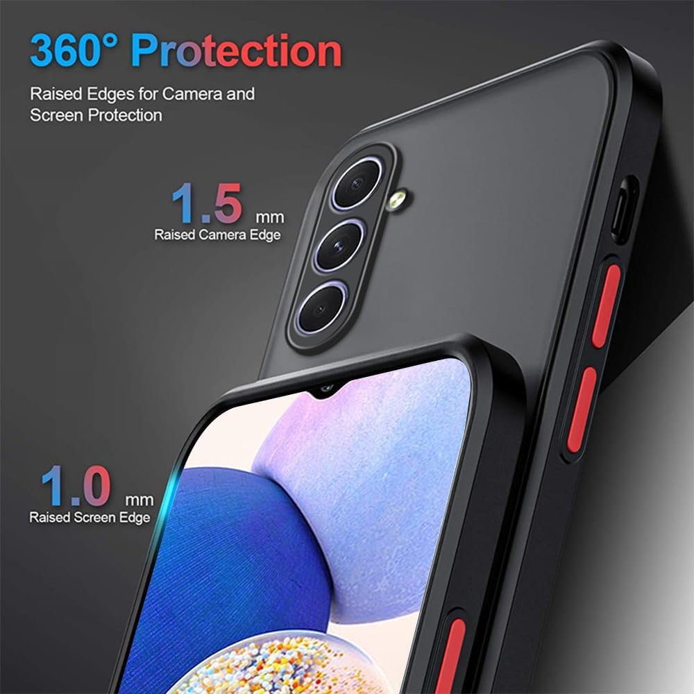 Galaxy A25 5G Case Magnetic [Compatible with Magsafe] Wireless Anti-Scratch Shockproof Matte Clear Camera Lens Protector Slim Thin Phone Cover Case for Samsung Galaxy A25 5G 6.5"-Black - Image 6