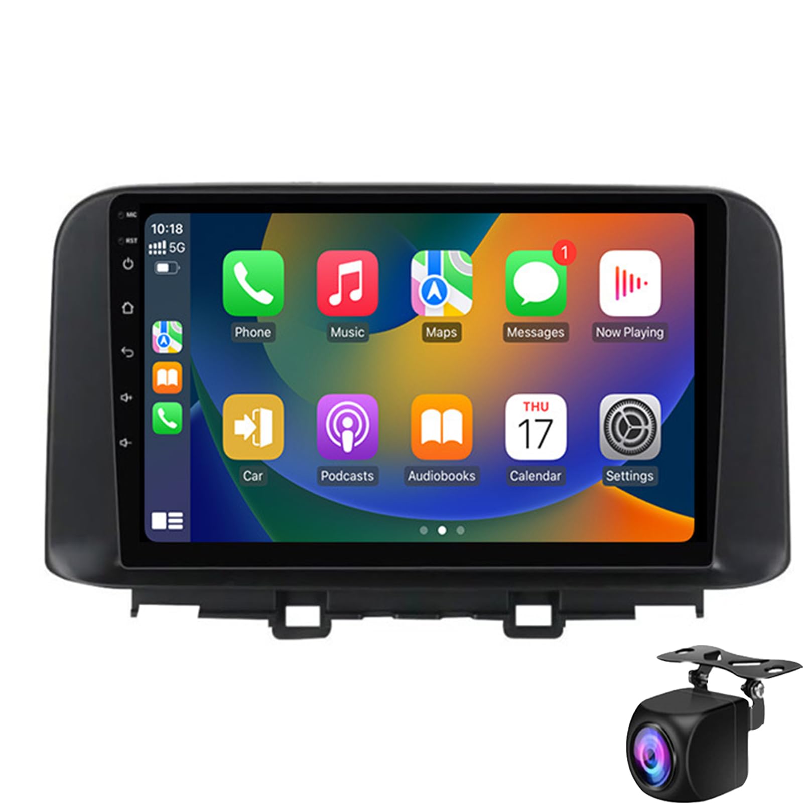 Car Stereo For Hyu-ndai Encino Kona 2018–2020 With CarPlay & Android Auto 9-inch Touchscreen Android 15 Car Radio With GPS Navigation Hi-Fi Bluetooth FM/RDS SWC And Backup Camera(Color:4 Core 1+32G)