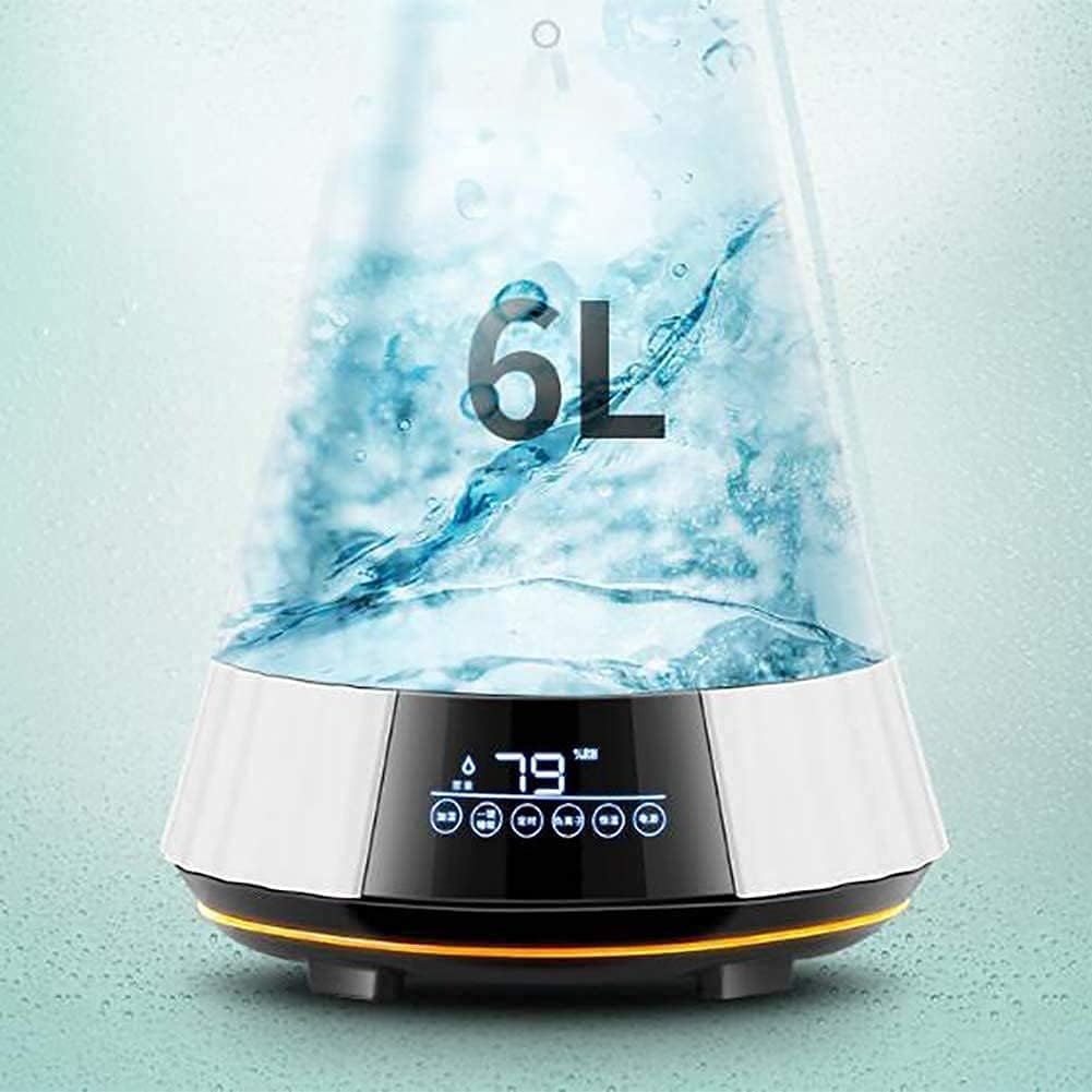 Home Floor Humidifiers, Bedroom 6l Large Capacity Ultrasonic Air Whisper Quiet Living Room Office Cool Mist LED Display Bedroom Home Large Room Baby Room