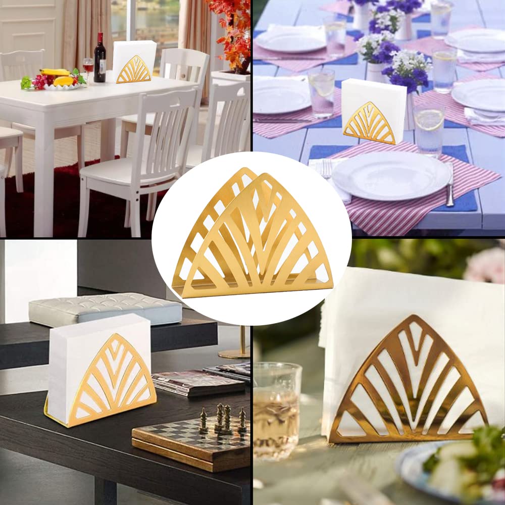 Portatovaglioli In Ferro - Design Triangolare Elegante Per Tavola E Cucina - Foto 3