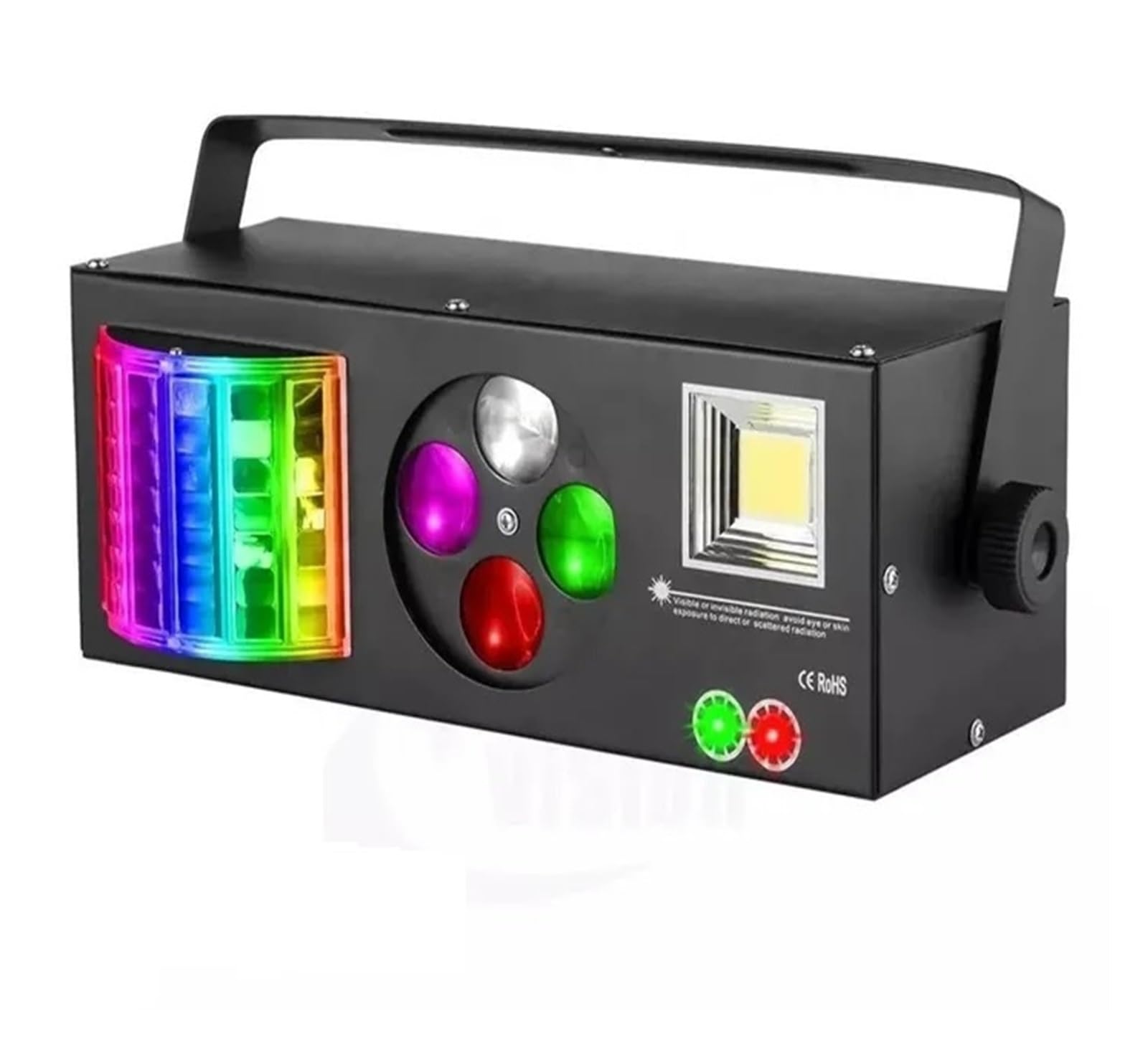 Światła sceniczne, 4 w 1 efekt LED lampa błyskowa Gobo światło stroboskopowe Derby DMX512 Disco Club Party oświetlenie barowe Auto dźwięk sceniczny świetlny