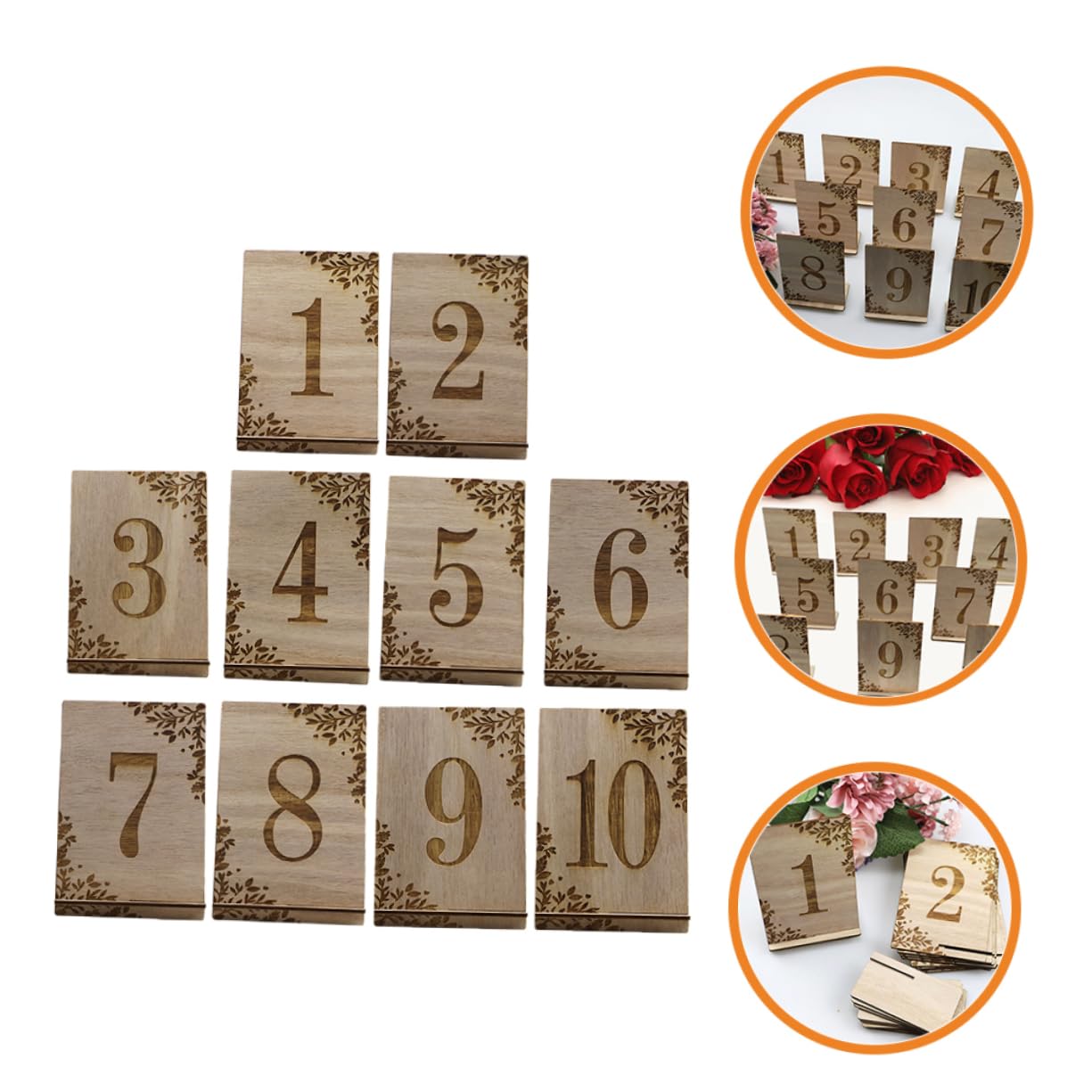 CLISPEED 10 Pezzi Segnaposto per Matrimoni e Feste per Decorazioni da Eleganti e Funzionali