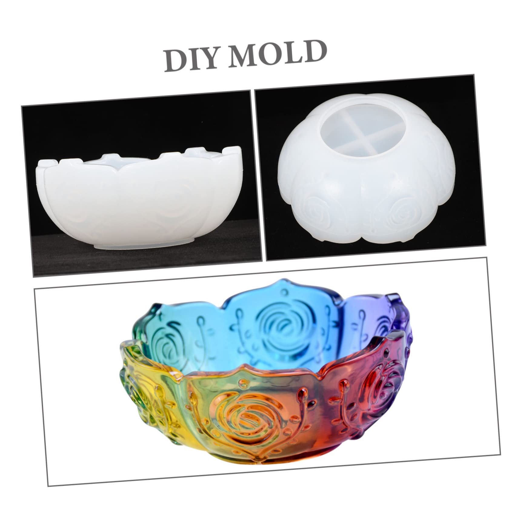 Angoily 5 Pezzi Stampo in Silicone per Tealight e Gioielli Fai da Te Antiaderente Flessibile e Facile da per Creazioni Resina Lucide e Decorazioni Personalizzate