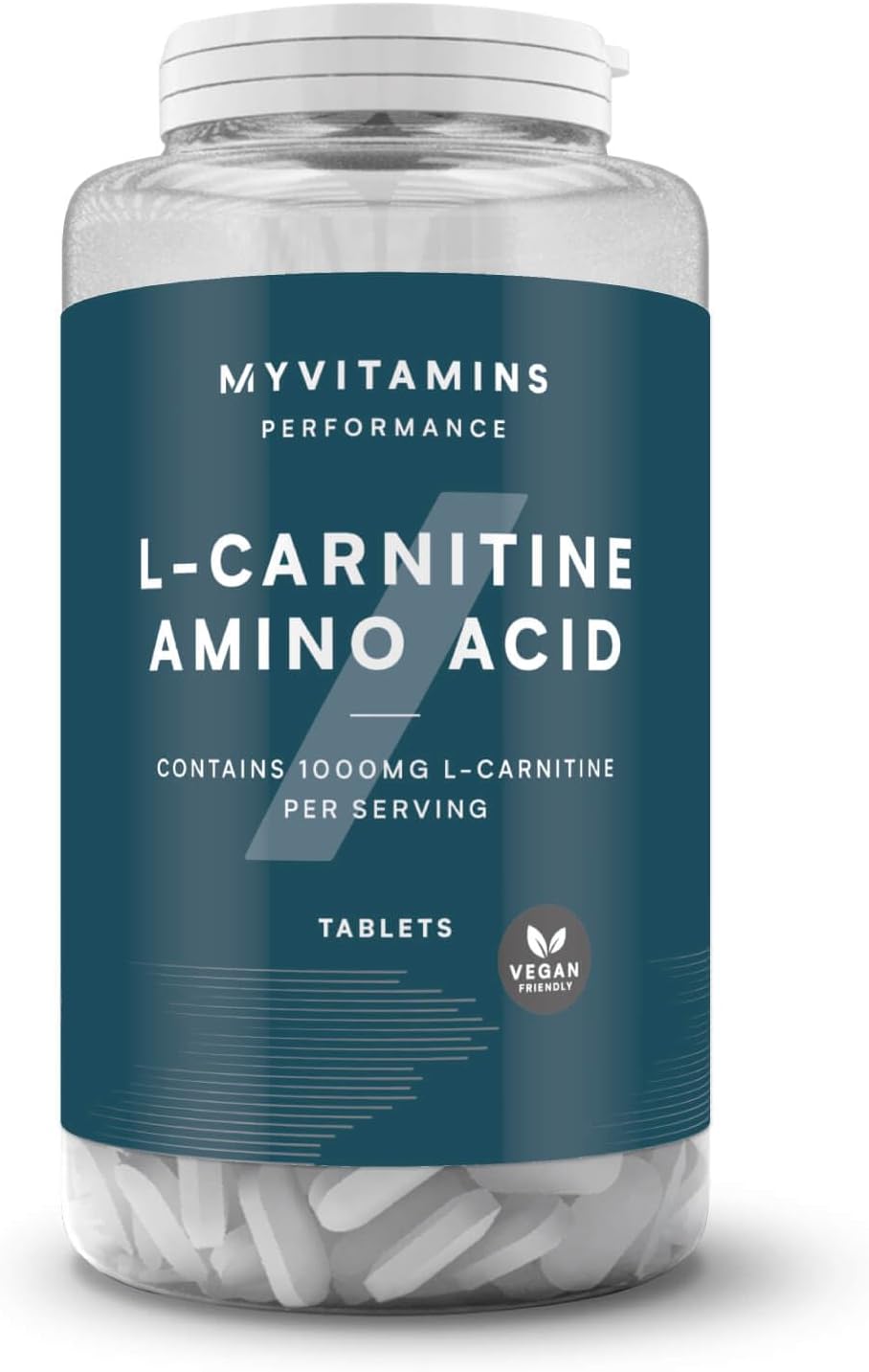 Myprotein L-Carnitine Tablets | 1000mg High-Strength Carnitine Supplement | Amino Acid Support for Muscle Growth, Recovery & Performance | Suitable for Vegans & Vegetarians | 180 Count
