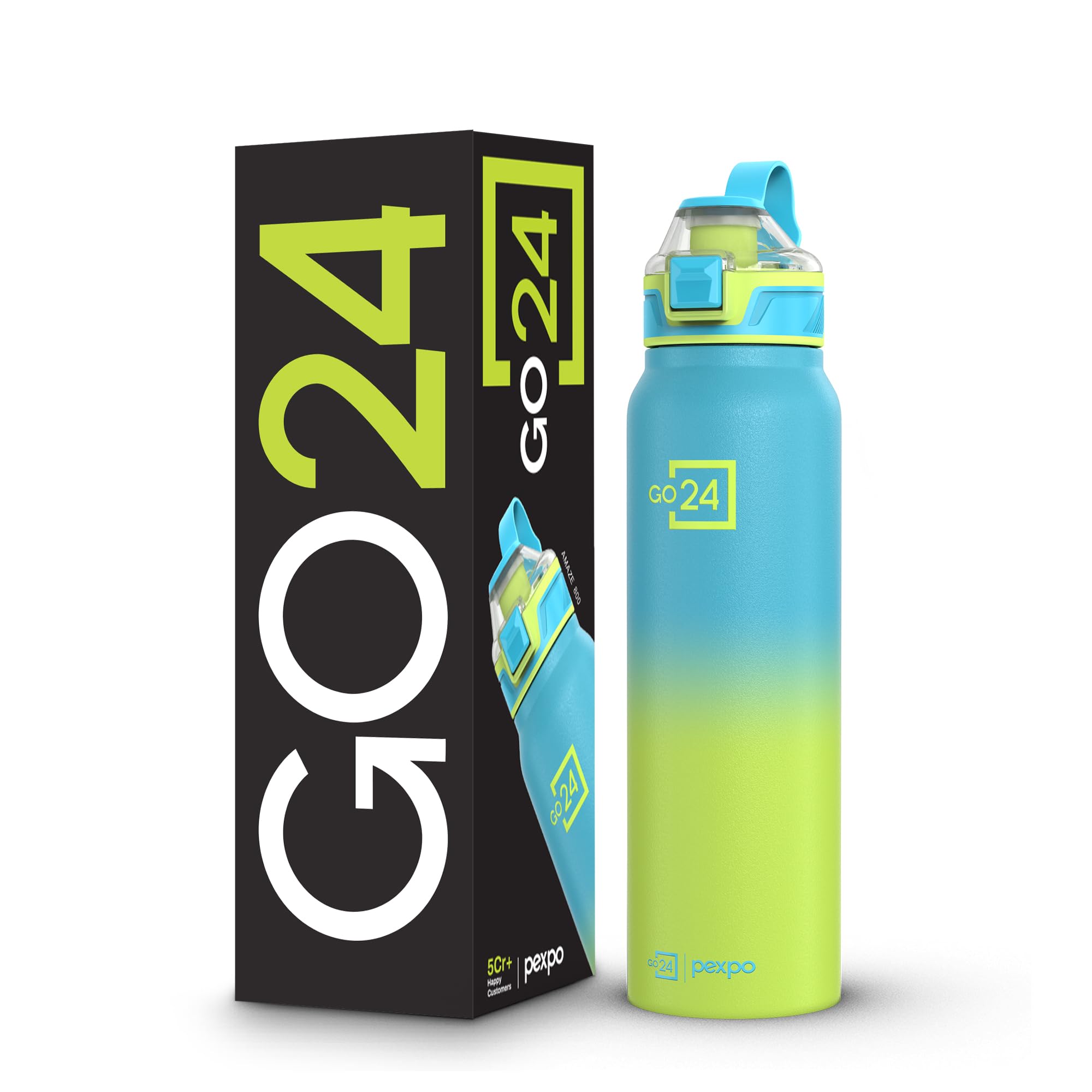 Go24 pexpo Stainless Steel Water Bottle 1 Litre, 3 Layer Vacuum Insulated — Amazon image 9