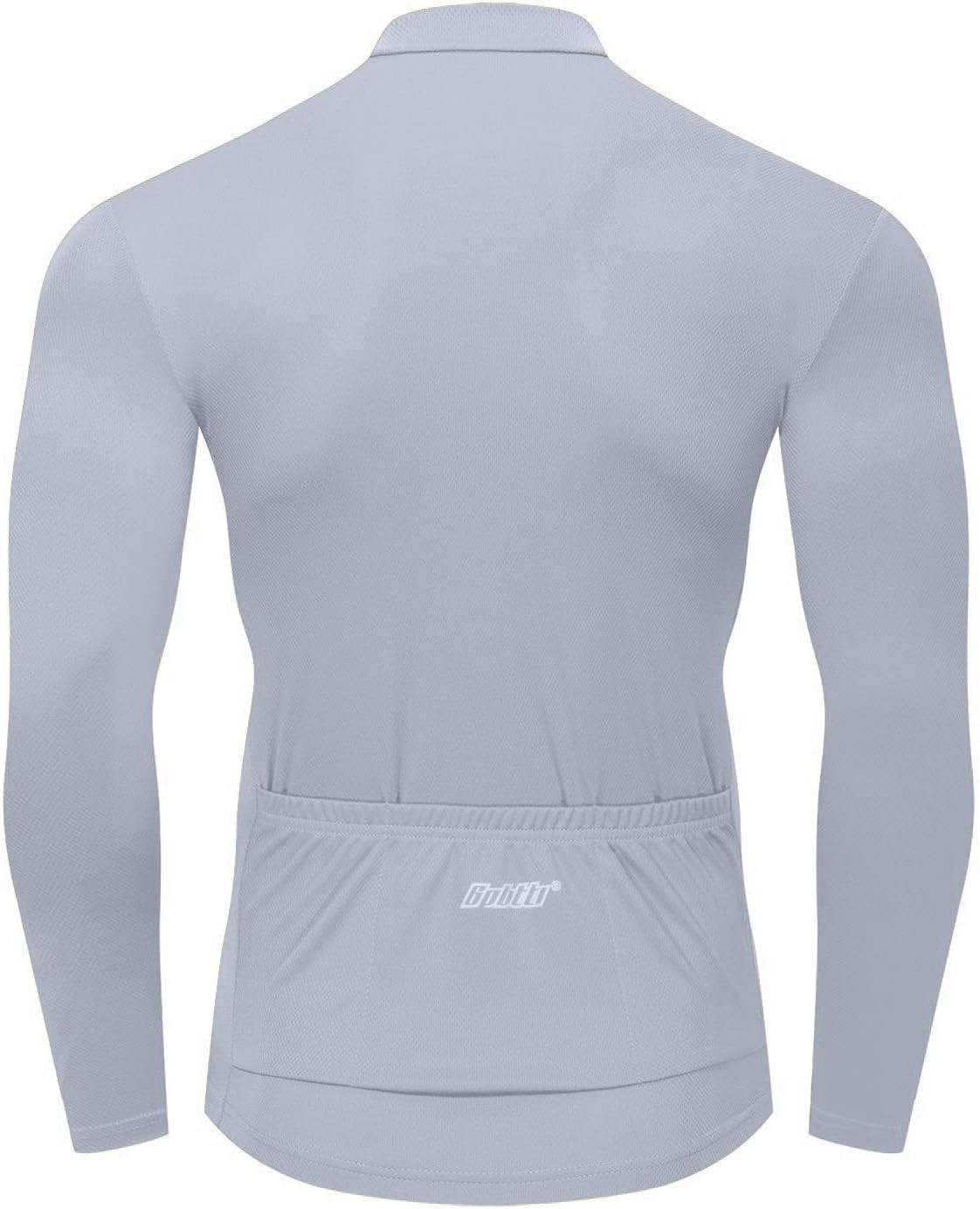 bpbtti Men's Cycling Jersey Long Sleeve MTB Bike Biking Shirts with Half Front Zipper & 3-Rear Pockets