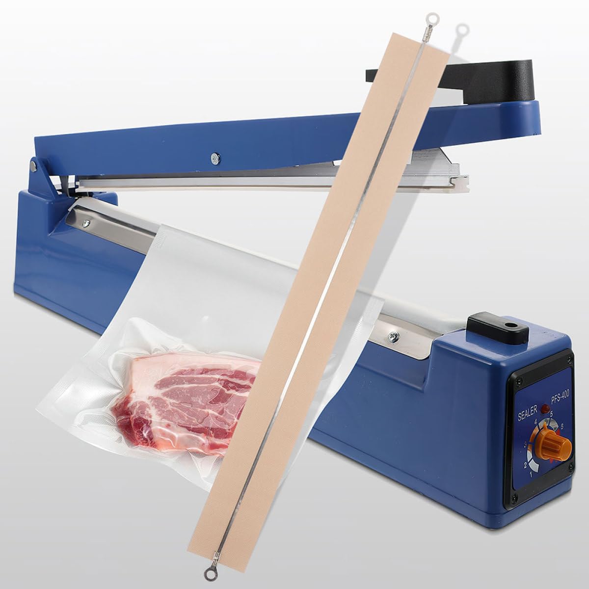 Housoutil 4 Pezzi Strisce Riscaldanti per Macchina Sigillatrice, Parti Semplici da Installare Tessuto Alta Temperatura, Leggeri e Resistenti per Uso Professionale