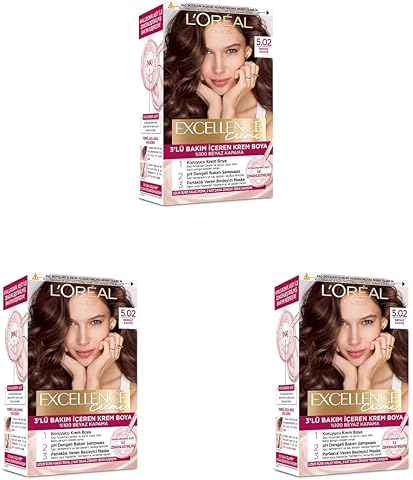 Excellence Creme Saç Boyası 5.02 Bronz Kahve (3 paketi)
