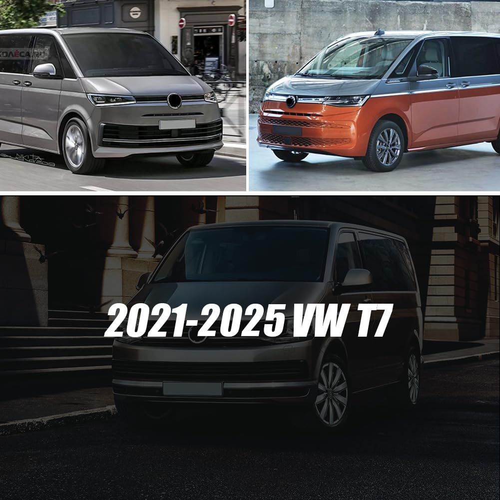Cubierta de parabrisas de coche de repuesto para VW T7 T7 California 2021-2026 | Parasol para coche 600D, 100% opaco, bloquea los rayos UV, resistente a la intemperie