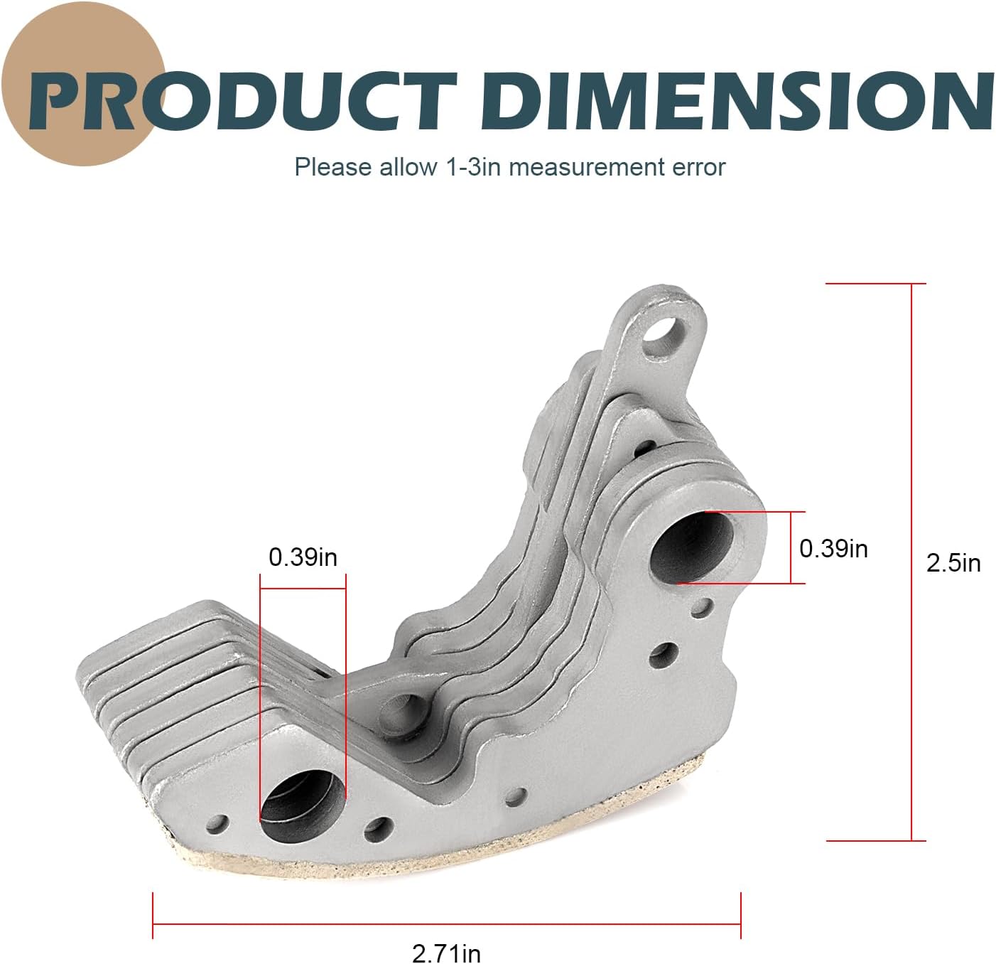 One Way Centrifugal Clutch Shoes Weights For Honda Rancher 420 TRX420 FA FPA 2009-2024 22535-HP7-305