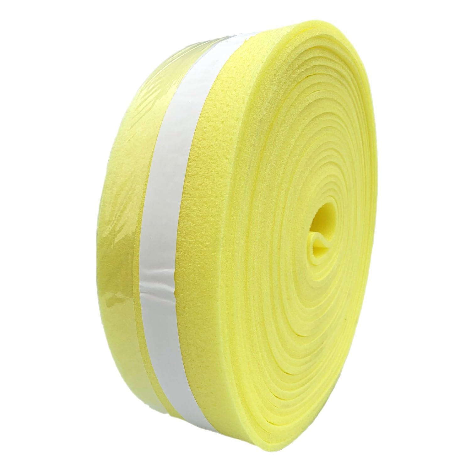 Bande d'isolation Hydroland Jaune 25 mètres x 150 mm x 8 mm pour Béton, Métal, Plastique, Construction et Réparation