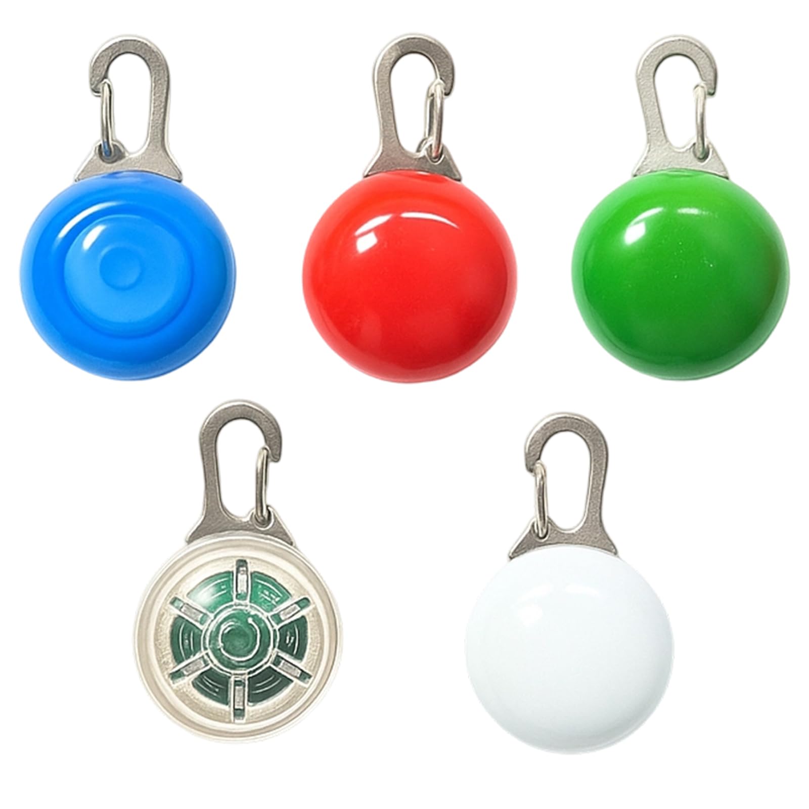 KFSCIP Dog Lights for Night Walking, 5PCS Waterproof Flashing LED Lights for Dogs, Lightweight Pet Safety Pendant for Outdoor Activities, Swimming, and Night Walks, 5.5 * 3.5 * 2.5cm PVC