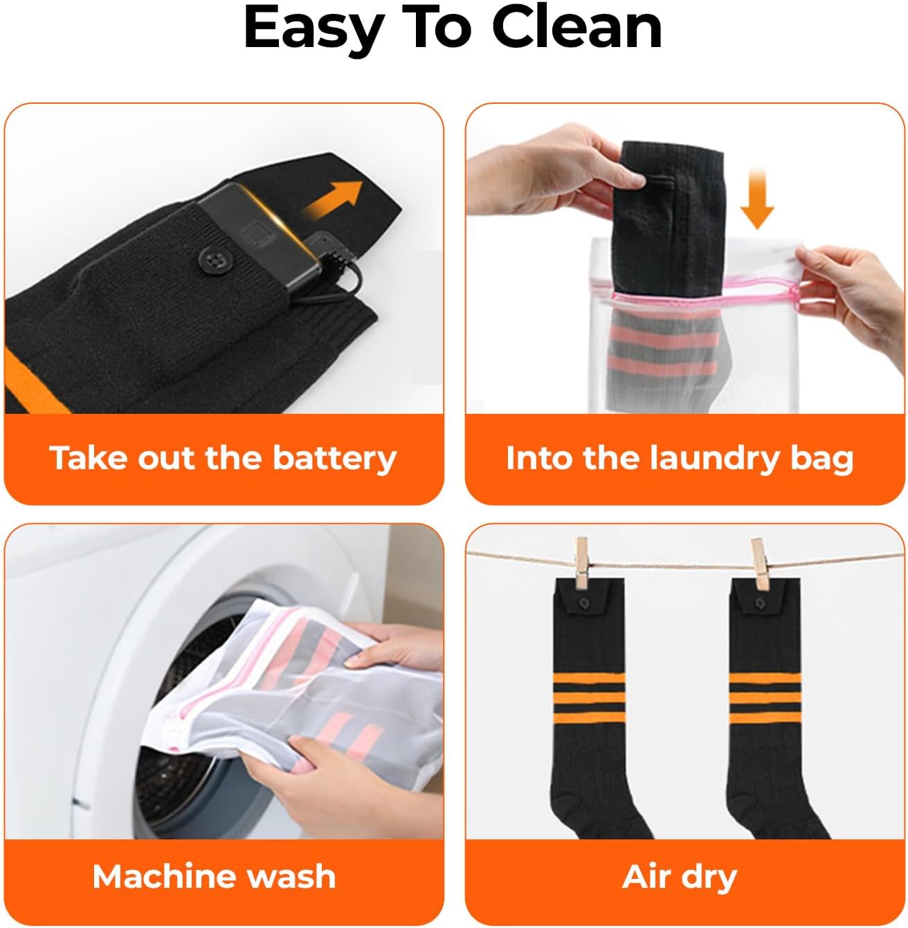 Heated Socks with APP Control for Men & Women - 10000mAh Rechargeable, 10-Hour Warmth, Battery Heated Socks for Skiing, Hiking, Hunting, Camping & Work