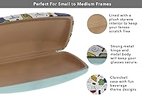 Vista 45 de Ron's Optical Clamshell - Funda rígida para lentes de lectores de marcos pequeños a medianos para mujeres y hombres Agua