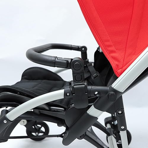Miniatura 2 de Consola para manillar de cochecito, reposabrazos ajustable, barra de parachoques compatible con Bugaboo Bee 3 Bee 5 Bee 6 Cochecitos de bebé (cuero
