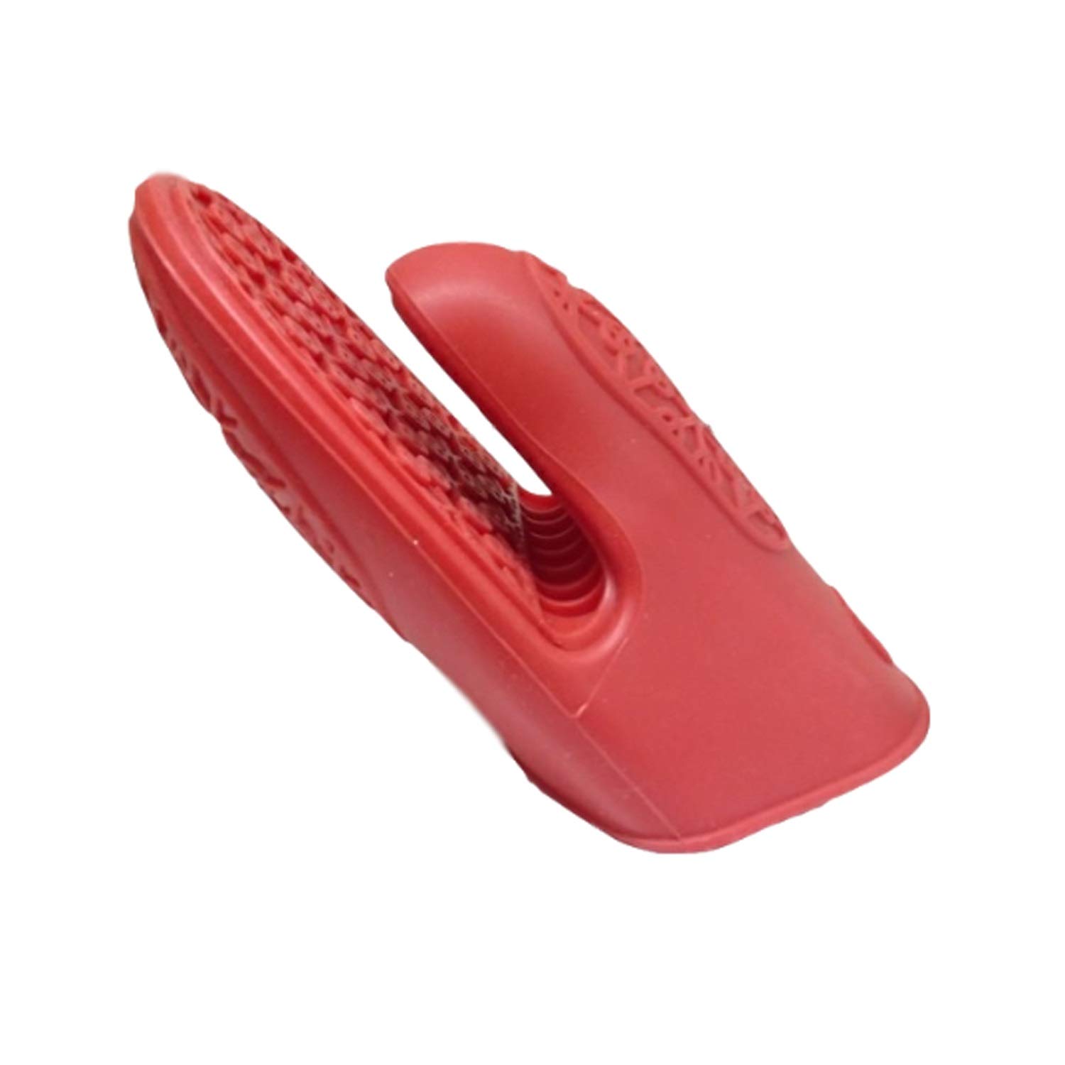 Hitzebeständig Handschuhe Anti-Verbrühungshandschuhe Rutschfester Gummi-Hochtemperatur-Backdampfer Heißwasser Anti-heiße Handschuhe (Color : Red, Size : L)