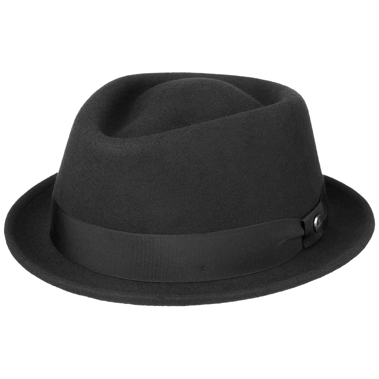 HOEDSHOP Panno Wool Pork Pie Vilthoed Met viltband Gemaakt in Italie