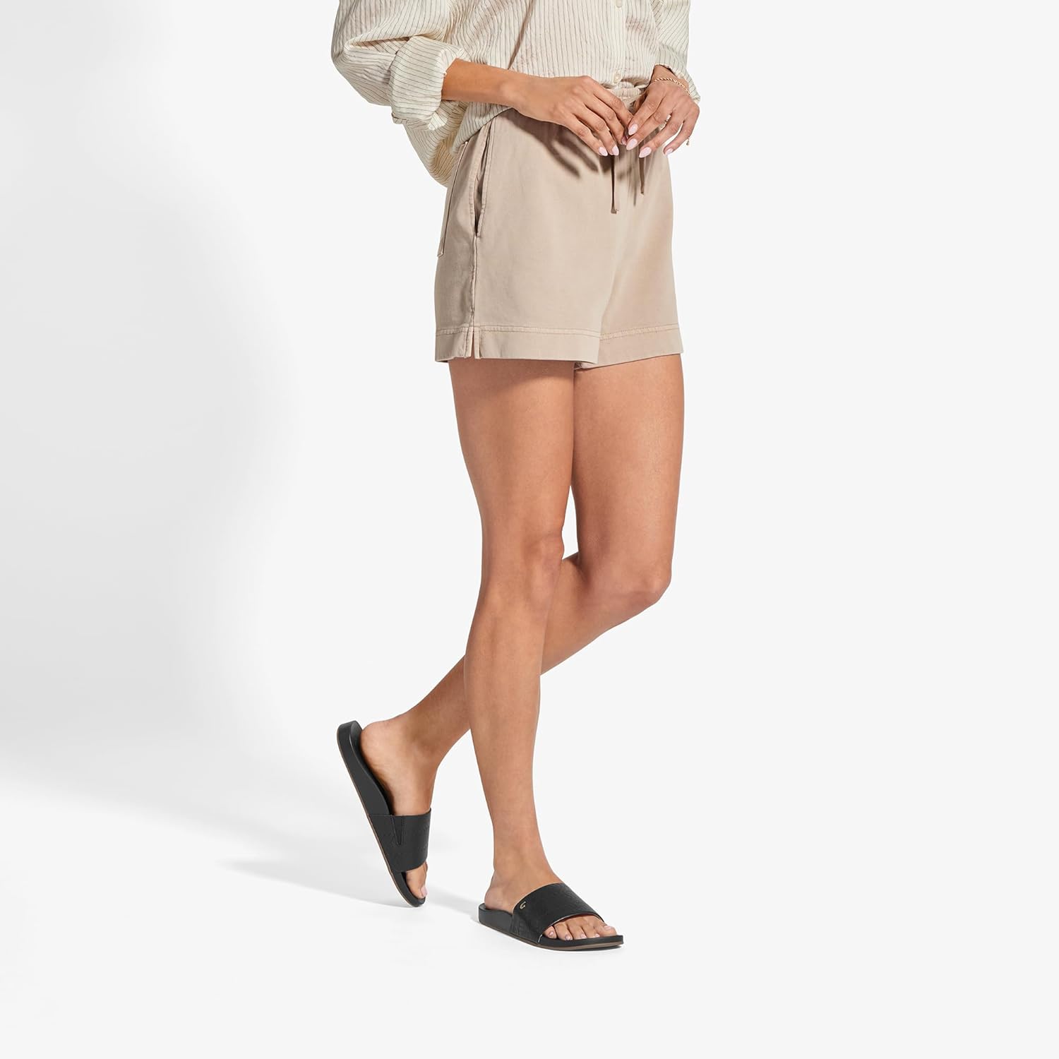 OLUKAI Kipe'a Pono Women's Leather Slide Sandal, Elevated Everyday Slide, All-Day Comfort & Wear - Image 7