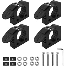 4PCS Quick Release Clamp,Adjustable Rubber Clamp for Shovel Holder & Molle Panel Mounts,Shovel Rack for Truck Automotive Tools Fits 1-1/7" to 1-3/7" Diameter Tool Handles