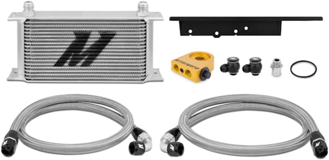 Mishimoto MMOC-350Z-03T Oil Cooler Kit Fits Nissan 350Z 2003-2009/ Infiniti G35 2003-2007 (Coupe only) Silver