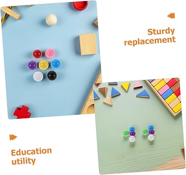 200pcs Plastic Balls Replacement Game Marbles for Chinese Checkers with 14mm Solid Colour Plastic Balls Suitable for Classroom Games and Strategy Activities Style