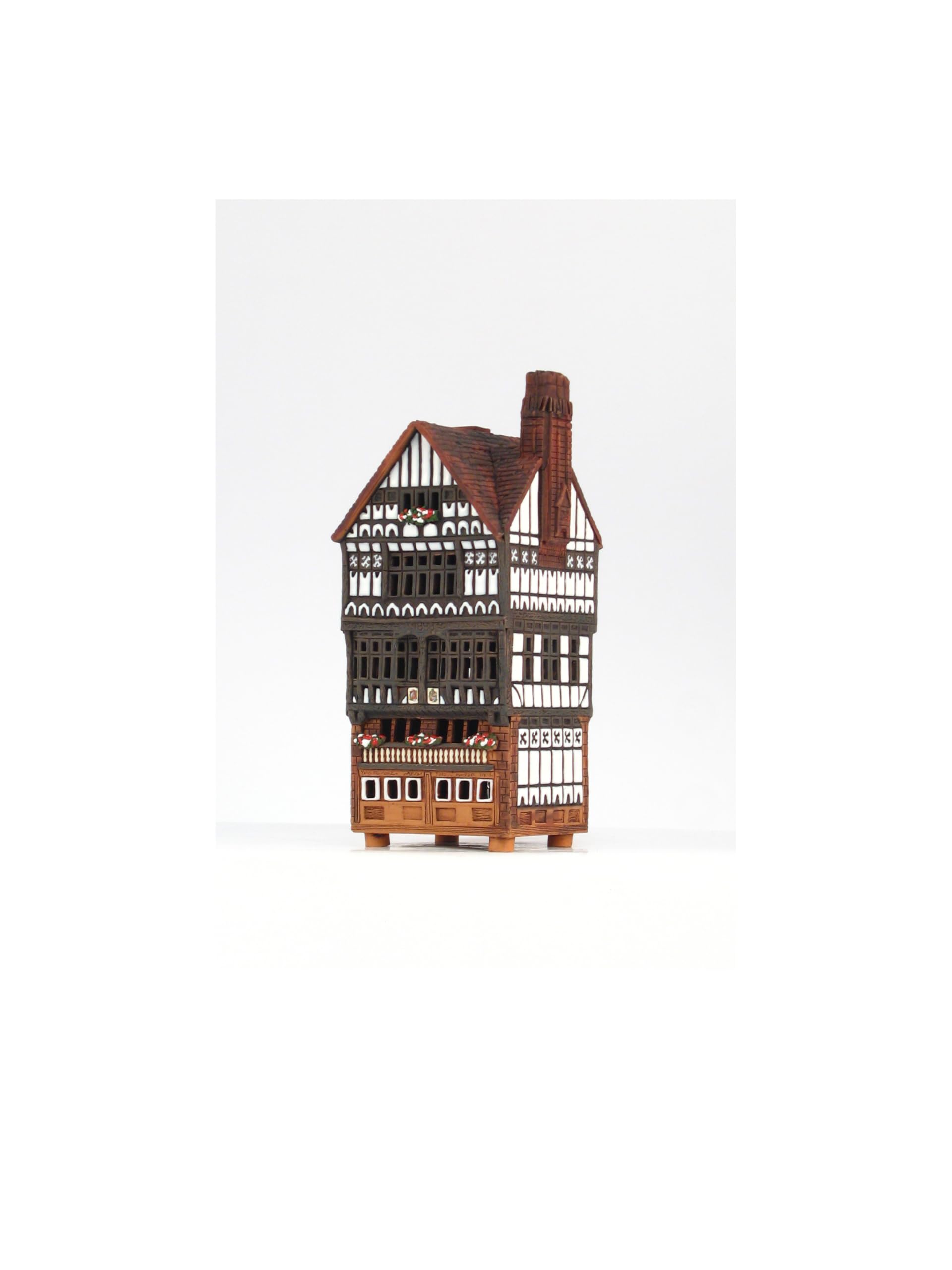 C336AR - Casa de luz de cerámica con aroma a mano, diseño de casa histórica en Chester, Inglaterra