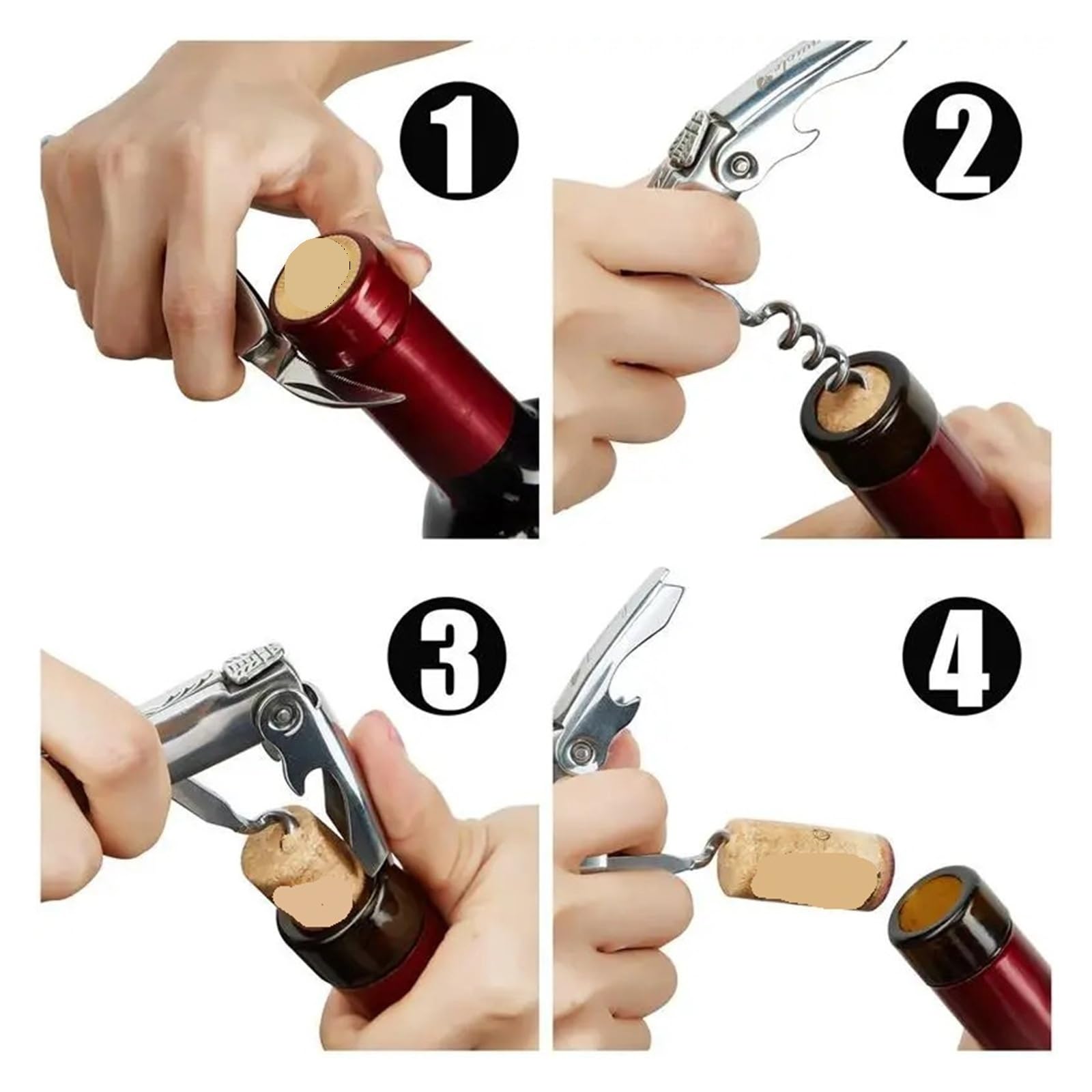 Multifunktionaler Haushaltsflaschenöffner mit Griff(Corkscrew in box)
