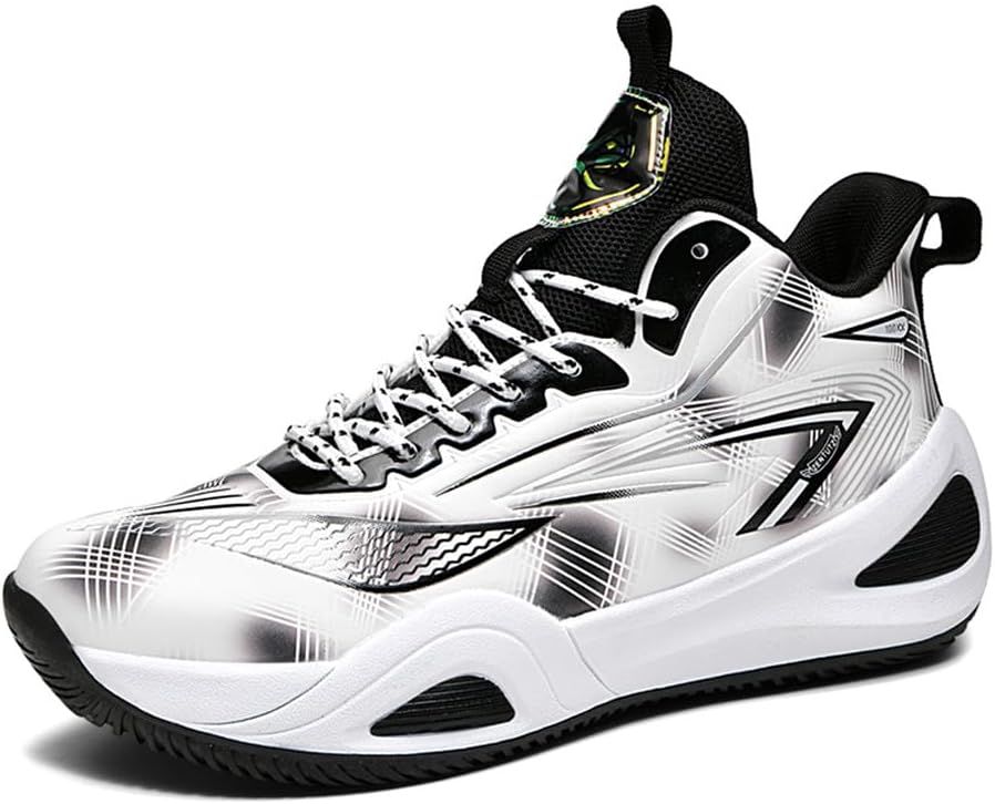 MAUGELY Unisex Basketball Shoes Anti Slip Lightweight Comfortable Fashion Indoor Outdoor Running Sneakers