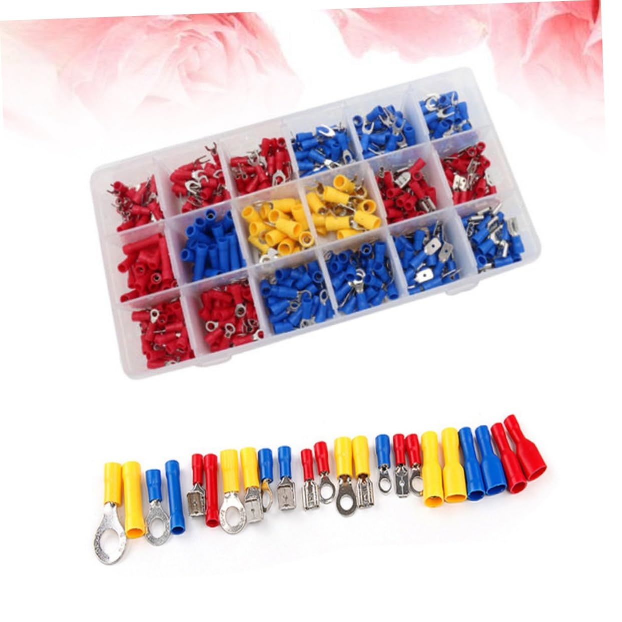 NUOBESTY 520stücke Kabelverbinder Set Mit Crimpverbinder Spatenring Und -set Elektrische Steckverbinder Mit Isolierten Drahtklemmen Für Anhänger Und Wohnmobil Leuchten Klemmen-kit Für
