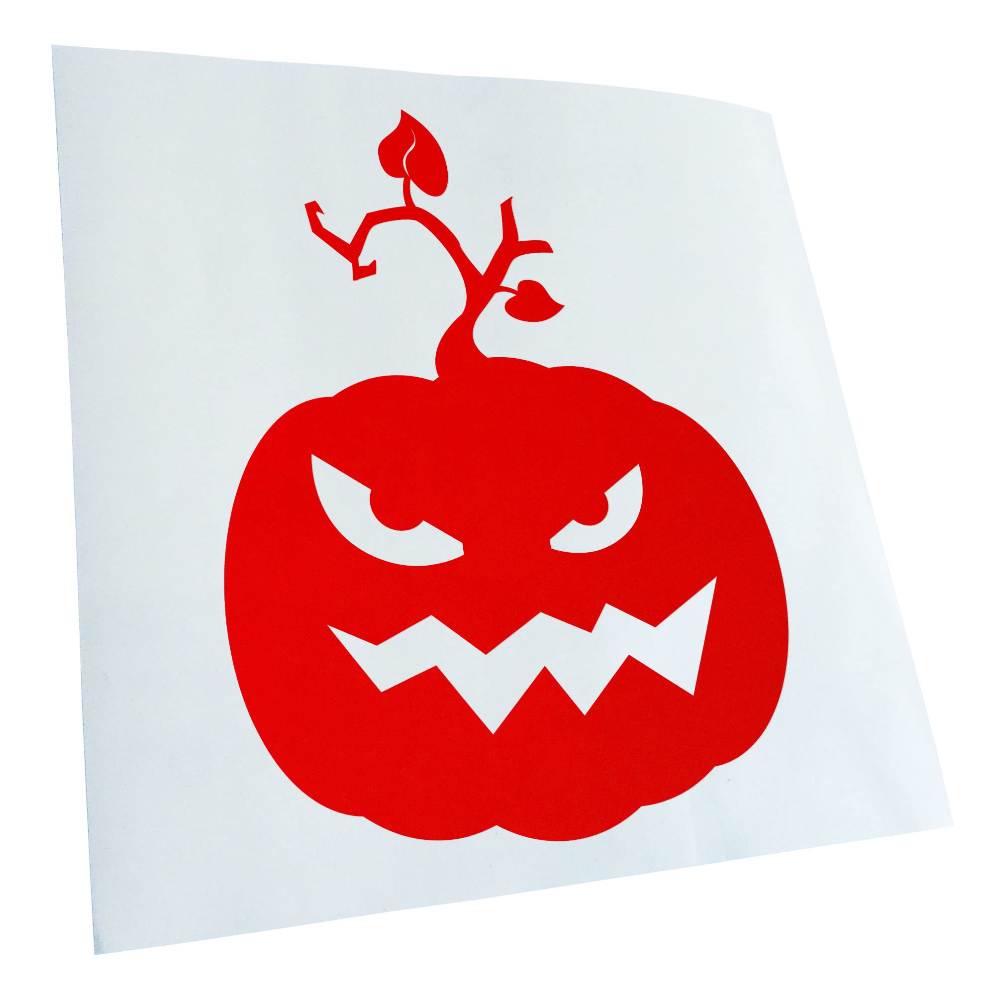 Kiwistar - Car Sticker - Red - 24 x 18 cm Evil Pumpkin Evil Horror Pumpkin - Rear Window Car Sticker Weatherproof for Car Truck Moped Truck - Sticker Exterior Self-Adhesive Tuning Accessories for