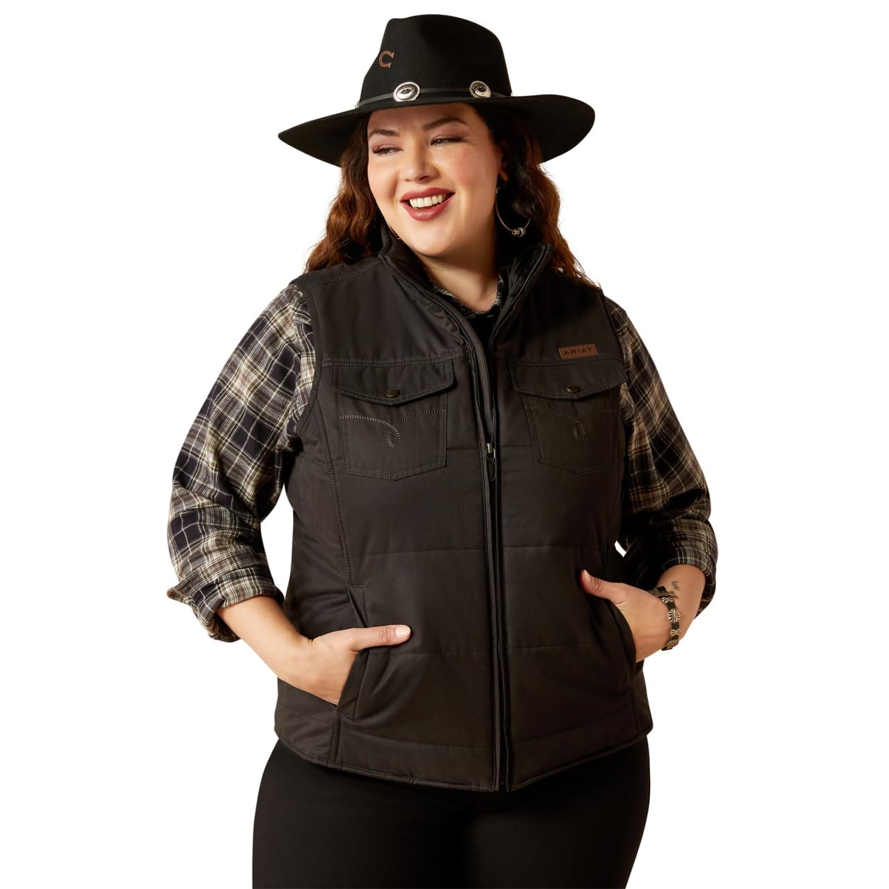 Ariat (WSL - Gilet trapuntato da donna Grizzly Banyan Bark