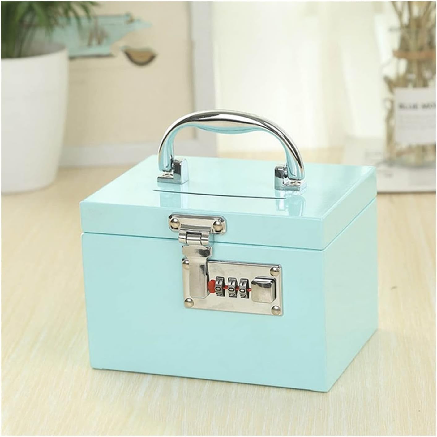Ultreos Metal Portable Household Creative Password Lock Money Box Children Adult Piggy Bank Drop-Resistant Change Storage Box 1