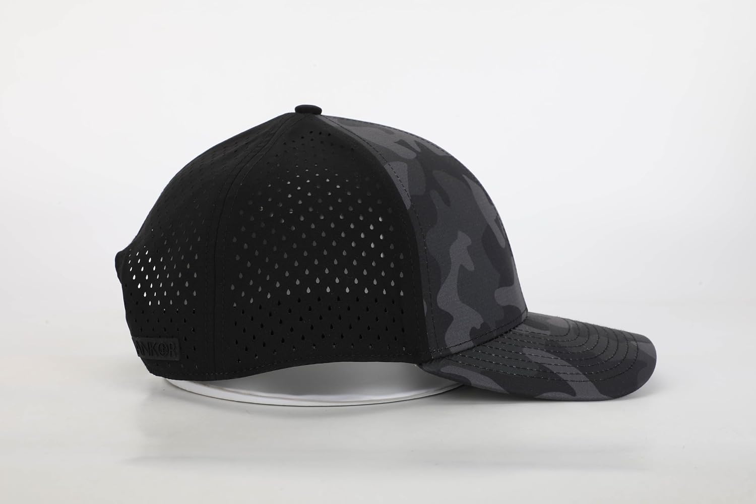 ANKOR Performance Hat - Water Resistant UPF 50 Lightweight Men’s Baseball Cap | Men’s Hat for Workout, Outdoor, Beach, Sports (Black Camo) - Image 3