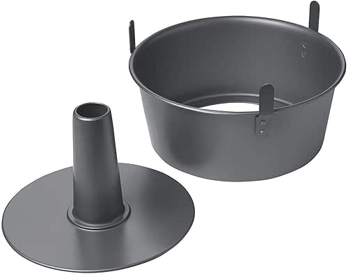 Chicago Metallic Angel Food Cake Pan with Cooling Feet, 2-Piece