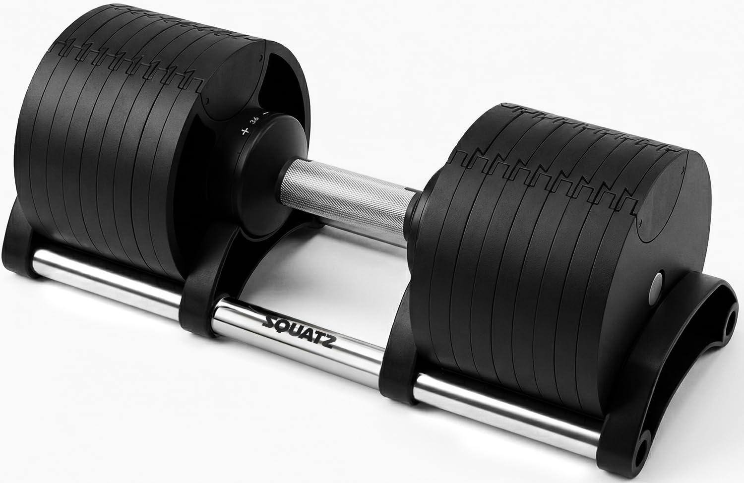 SQUATZ Haltere ajustável, 9 opções de resistência que variam de 4,5 a 32 kg, haltere
