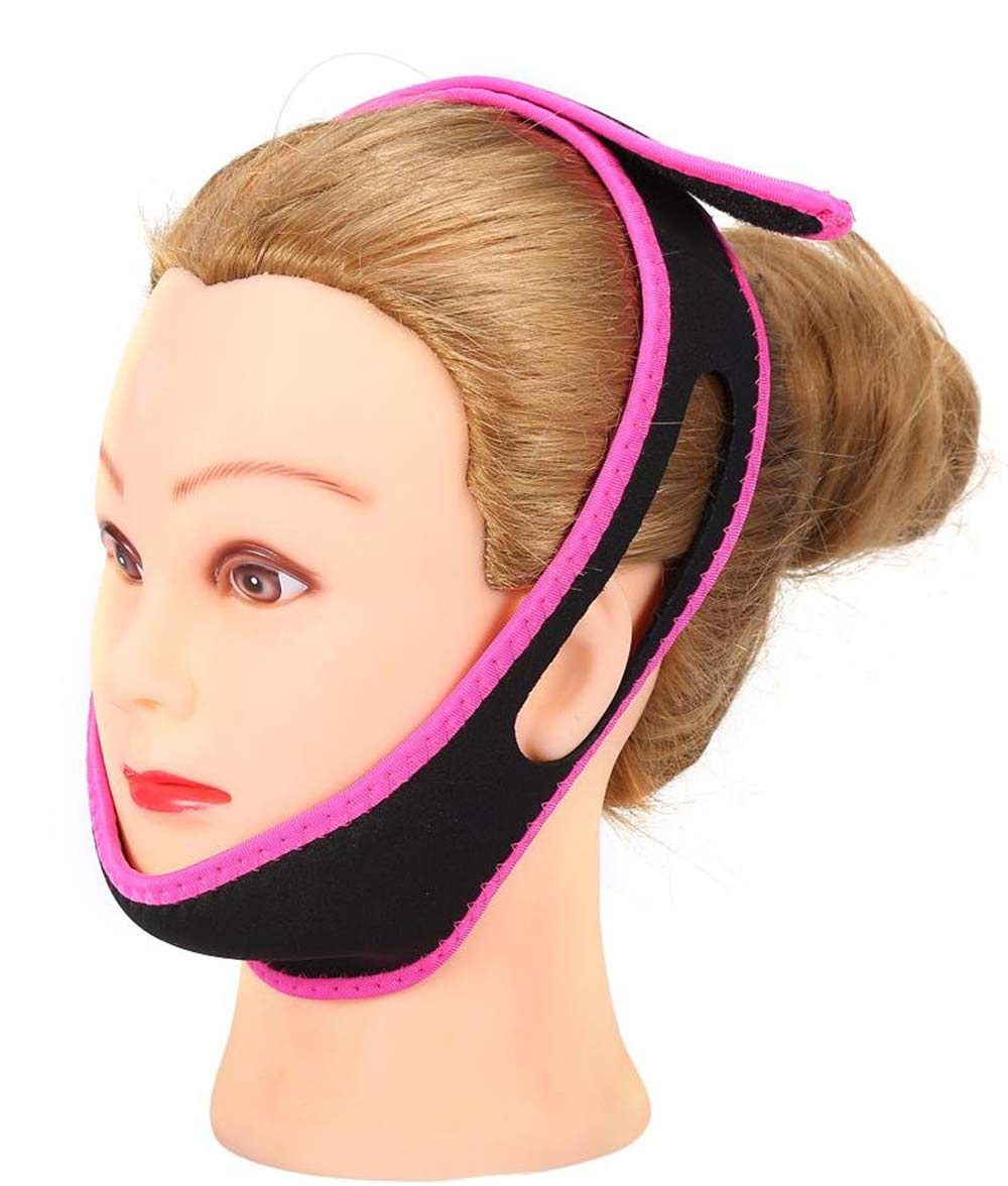 Rubik Anti Snoring Chin Strap Belt, Adjustable Mouth Snore Reduction Straps, Anti Snoring Devices, Advanced Solution Stop Snore Sleep Aid for Women and Men (Pink)