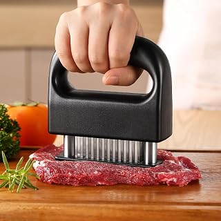 Meat Tenderizer with 48 Stainless Steel Needle, Heavy Duty Ultra Sharp Cooking Tool for Beef Turkey Chicken Steak Veal Pork Fish